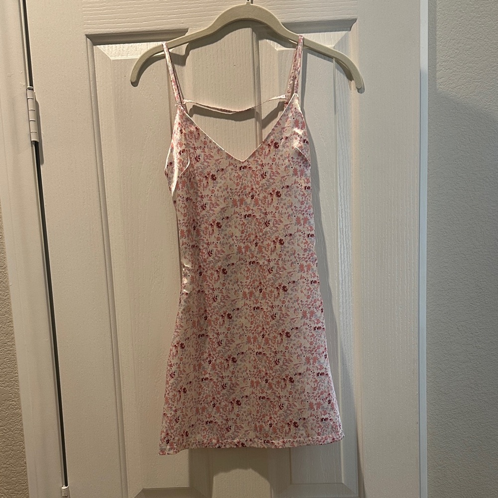 Beginning Boutique Pink Floral Mini Dress